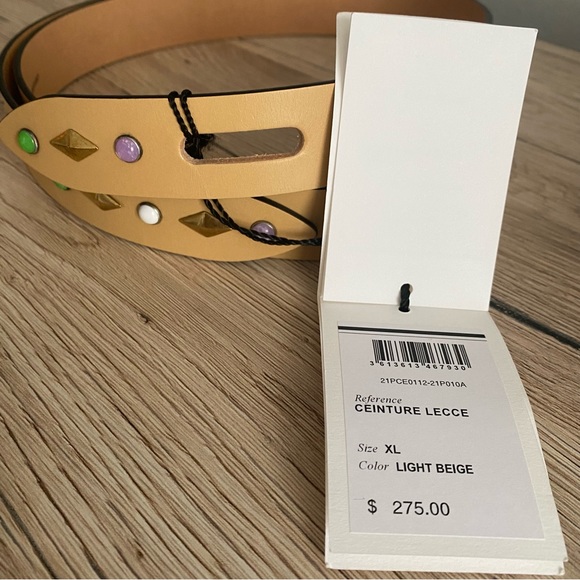 Isabel Marant Lecce Knotted Belt in Light Beige Studded - Picture 5 of 5